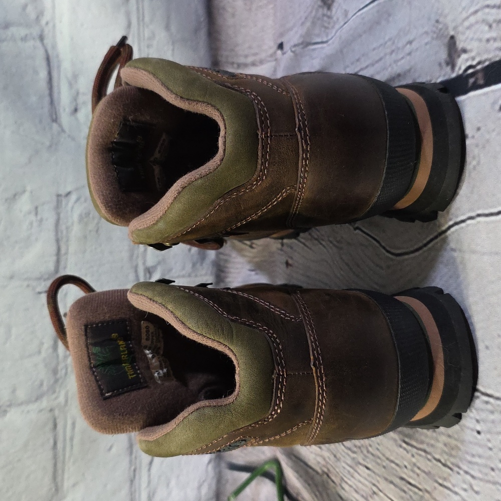 Timberland Euro Hiker Women's Boots Olive and Brown Sz 7 - Picture 10 of 13
